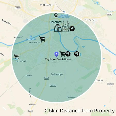 Hereford - Mayflower Coach House, Modern 2 Bedroom Property With Parking, Located South Of Hereford City, Suitable For Small Family, Couple Or Contractors - Sleeps Up To 5 Guests - Hosted By Rentmyhouse エクステリア 写真