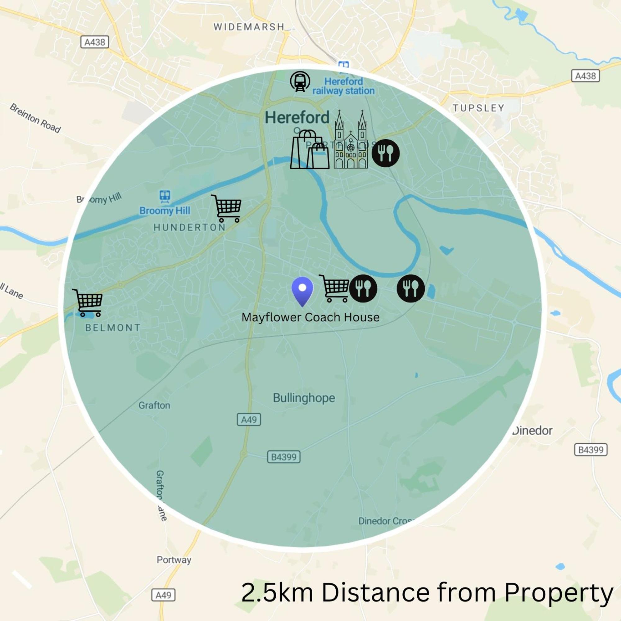 Hereford - Mayflower Coach House, Modern 2 Bedroom Property With Parking, Located South Of Hereford City, Suitable For Small Family, Couple Or Contractors - Sleeps Up To 5 Guests - Hosted By Rentmyhouse エクステリア 写真